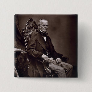 Alfred Auguste Cuvillier-Fleury (1802-87), from 'G 2 Inch Square Button