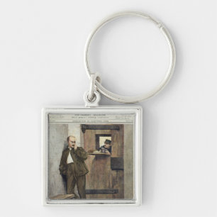 Alfred Dreyfus in Prison Keychain