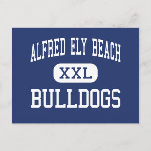 Alfred Ely Beach - Bulldogs - High - Savannah Postcard