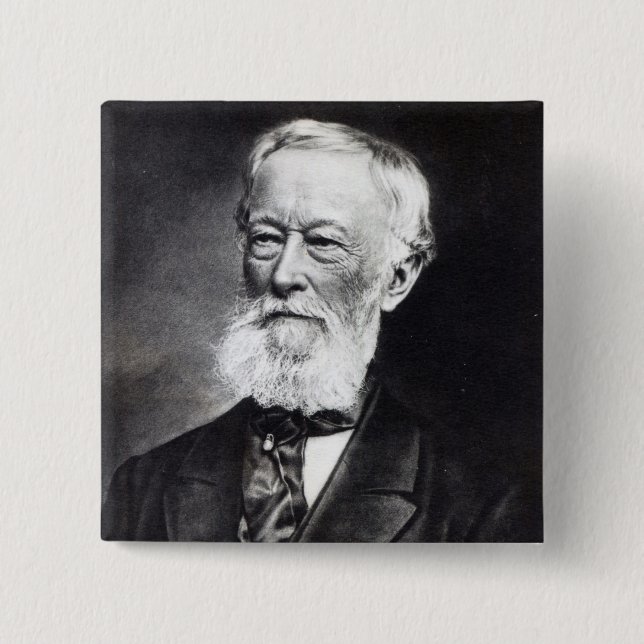 Alfred Krupp 2 Inch Square Button (Front)