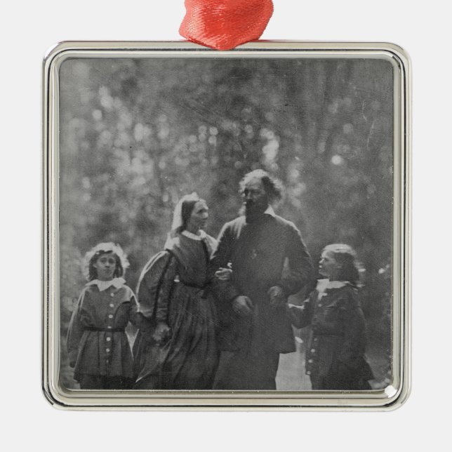 Alfred, Lord Tennyson Metal Ornament (Front)