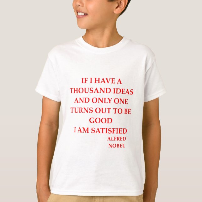 alfred nobel T-Shirt (Front)