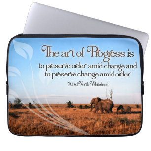 Alfred North Whitehead Inspirational Quote Laptop Sleeve