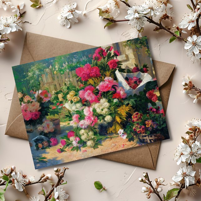 Alfred Petit Flower Baskets and Flower Pots in... Postcard (Creator Uploaded)