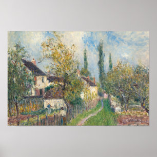 Alfred Sisley - A Path at Les Sablons Poster