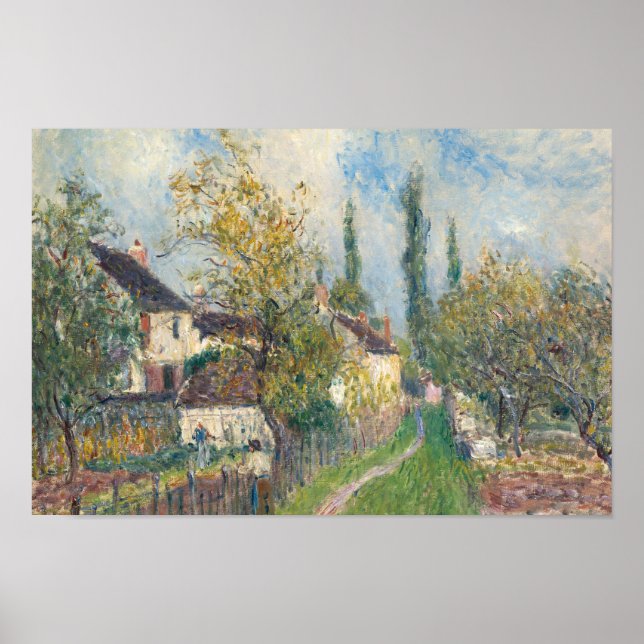 Alfred Sisley - A Path at Les Sablons Poster (Front)