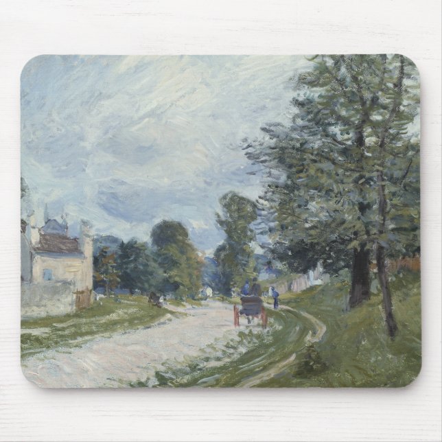 Alfred Sisley - A Turn in the Road Mouse Pad (Front)