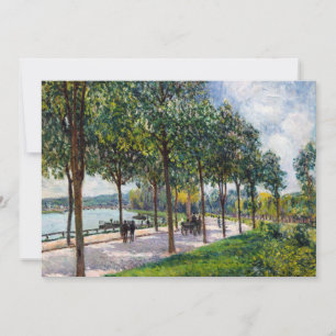 Alfred Sisley - Allee of Chestnut Trees Invitation