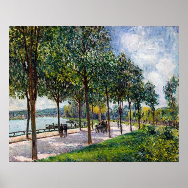 Alfred Sisley - Allee of Chestnut Trees Poster (Front)