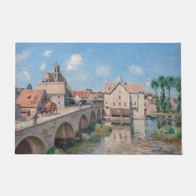 Alfred Sisley artwork - Le Pont de Moret Doormat (Front)