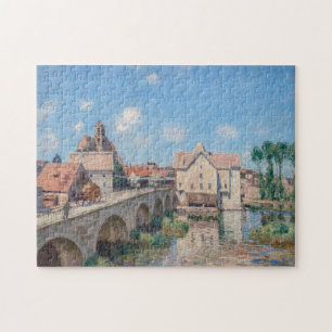 Alfred Sisley artwork - Le Pont de Moret Jigsaw Puzzle