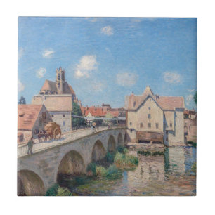 Alfred Sisley artwork - Le Pont de Moret Tile