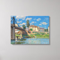 Alfred Sisley - Bridge at Villeneuve-la-Garenne