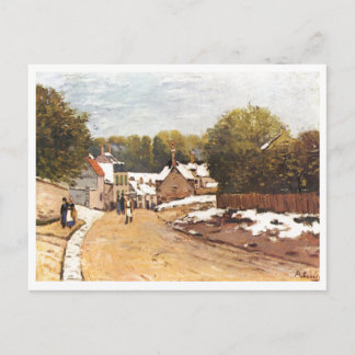 Alfred Sisley Erster Schnee in Louveciennes 1870 Postcard