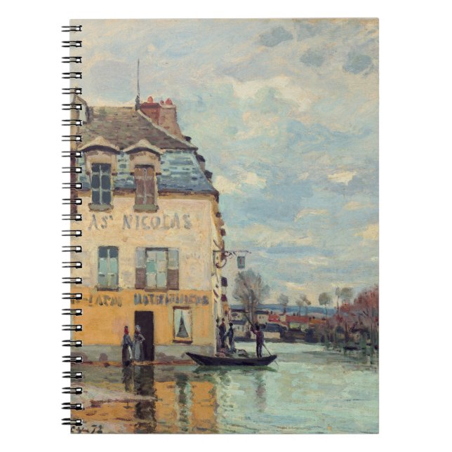 Alfred Sisley - Flood at Port-Marly 1872 Notebook (Front)