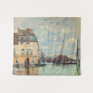 Alfred Sisley - Flood at Port-Marly 1872 Tapestry