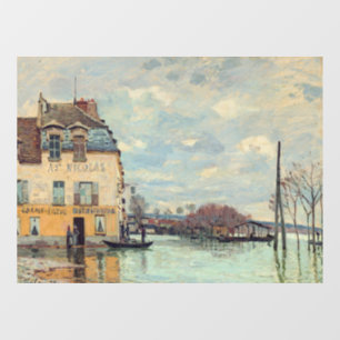 Alfred Sisley - Flood at Port-Marly 1872 Window Cling