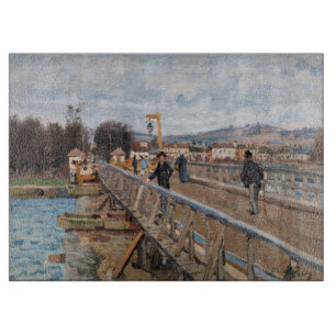 Alfred Sisley - Footbridge at Argenteuil Cutting Board