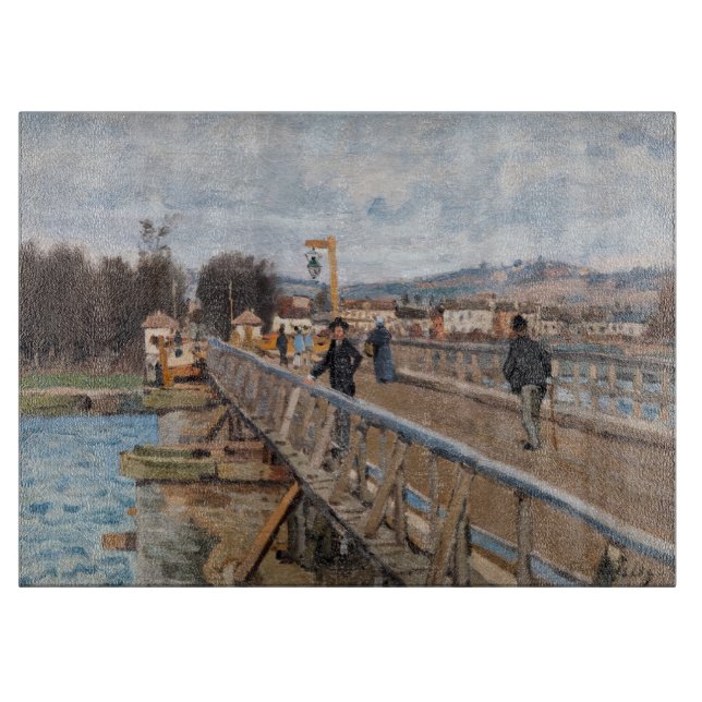 Alfred Sisley - Footbridge at Argenteuil Cutting Board (Front)