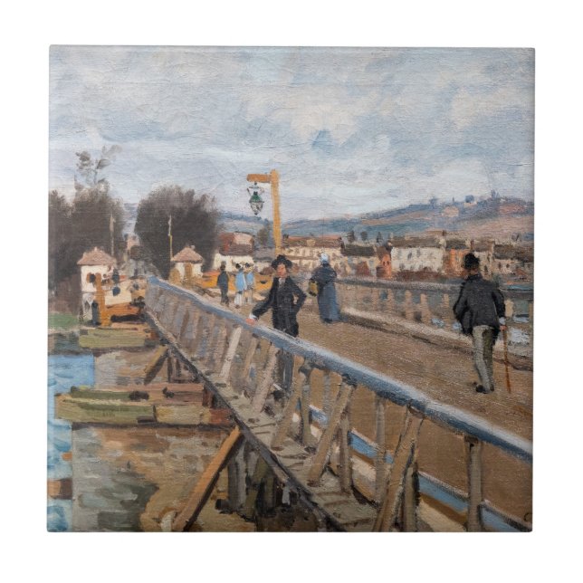 Alfred Sisley - Footbridge at Argenteuil Tile (Front)