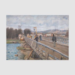 Alfred Sisley - Footbridge at Argenteuil Tissue Paper