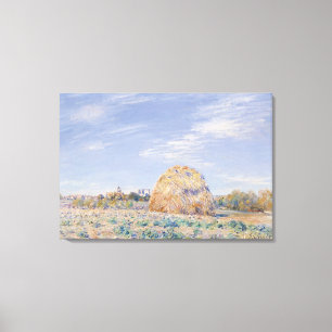 Alfred Sisley   Haystack on the Banks of the Loing Canvas Print
