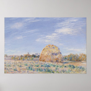 Alfred Sisley   Haystack on the Banks of the Loing Poster