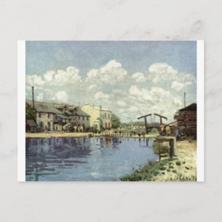 Alfred Sisley - Kanal - Le canal Saint-Martin 1872 Postcard