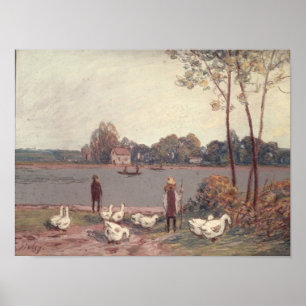 Alfred Sisley   On the Banks of the Loing Poster