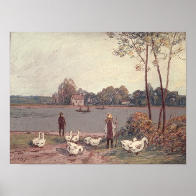 Alfred Sisley | On the Banks of the Loing Poster (Front)