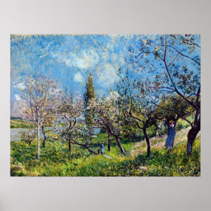 Alfred Sisley Orchard in Spring Poster