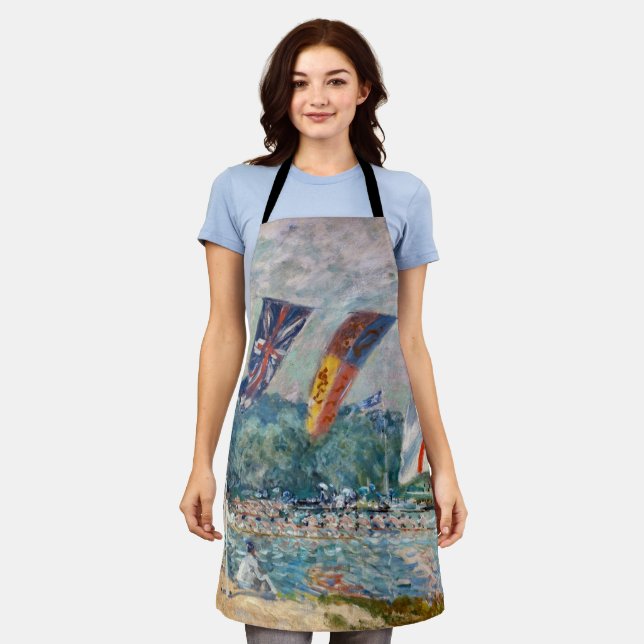 Alfred Sisley - Regatta at Molesey Apron (Worn)