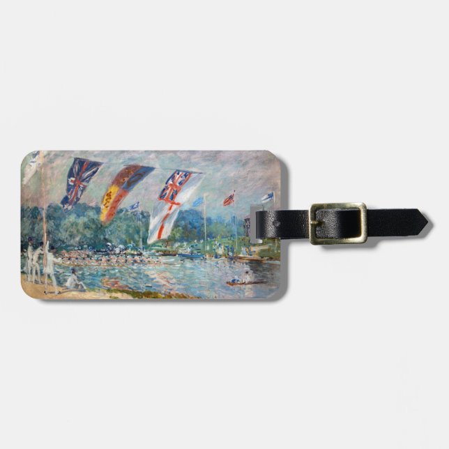 Alfred Sisley - Regatta at Molesey Luggage Tag (Front Horizontal)