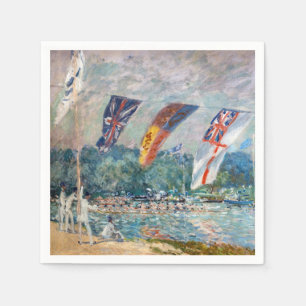 Alfred Sisley - Regatta at Molesey Napkin