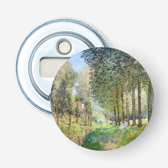 Alfred Sisley - Rest along the Stream Bottle Opener (Front)