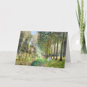 Alfred Sisley - Rest along the Stream Card