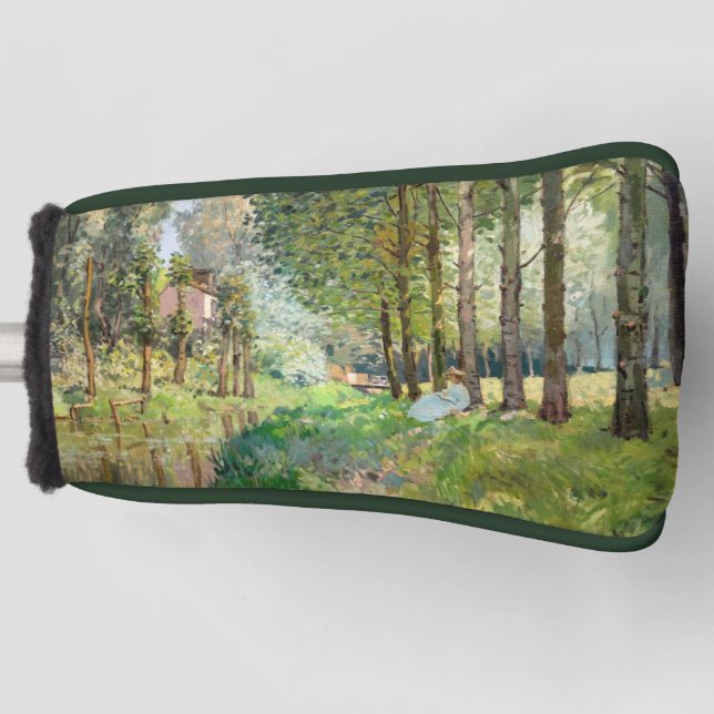 Alfred Sisley - Rest along the Stream Golf Head Cover (Front)