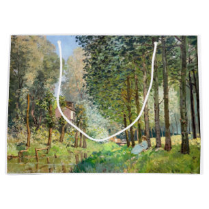 Alfred Sisley - Rest along the Stream Large Gift Bag
