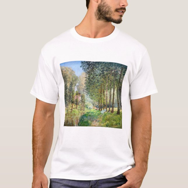Alfred Sisley - Rest along the Stream T-Shirt (Front)