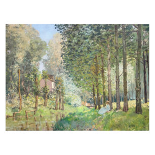 Alfred Sisley - Rest along the Stream Tablecloth