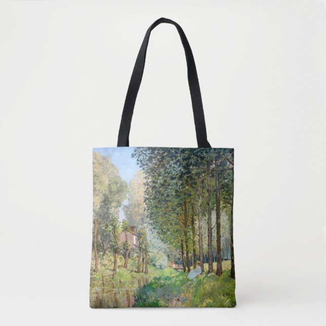 Alfred Sisley - Rest along the Stream Tote Bag (Front)