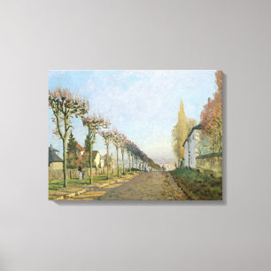 Alfred Sisley Rue de la Machine, Louveciennes Canvas Print