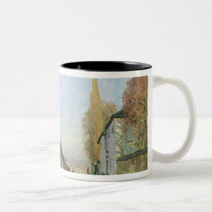 Alfred Sisley Rue de la Machine, Louveciennes Two-Tone Coffee Mug