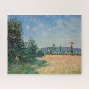 Alfred Sisley - Sahurs Meadows in Morning Sun Jigsaw Puzzle
