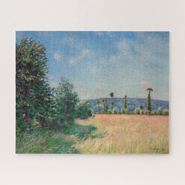 Alfred Sisley - Sahurs Meadows in Morning Sun Jigsaw Puzzle (Horizontal)