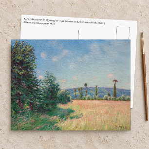 Alfred Sisley - Sahurs Meadows in Morning Sun Postcard