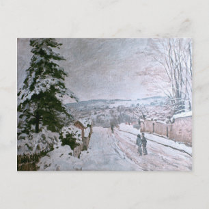 ALFRED SISLEY - SNOW AT LOUVECIENNES POSTCARD