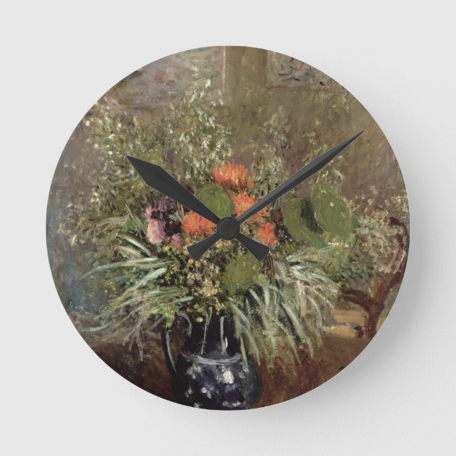 Alfred Sisley | Still Life of Wild Flowers Round Clock (Front)