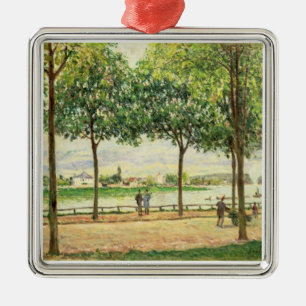Alfred Sisley   Street of Spanish Chestnut Trees Metal Ornament