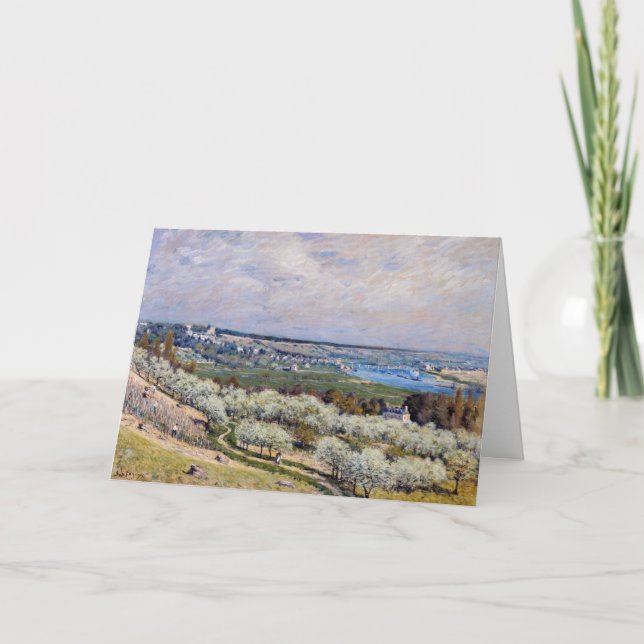 Alfred Sisley - Terrace at Saint-Germain, Spring Card (Front)